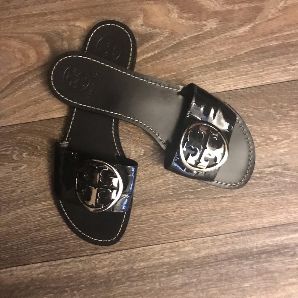 Tory Burch Grania Patent Calf Sandals